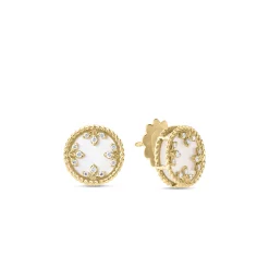 Roberto Coin 18K Yellow Gold Venetian Medallions Small Stud Earrings Best