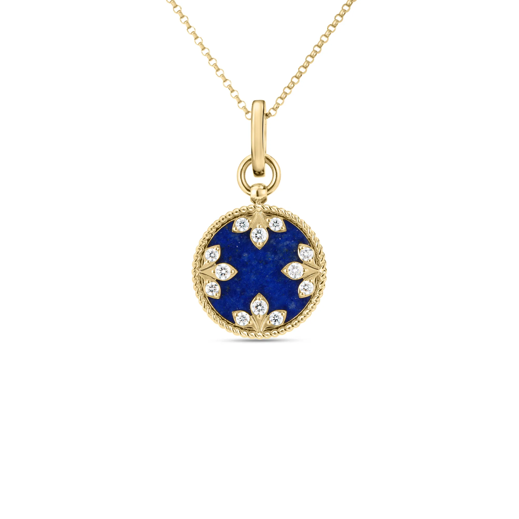 Roberto Coin 18K Yellow Gold Venetian Medallions Medium Pendant Necklace Sale