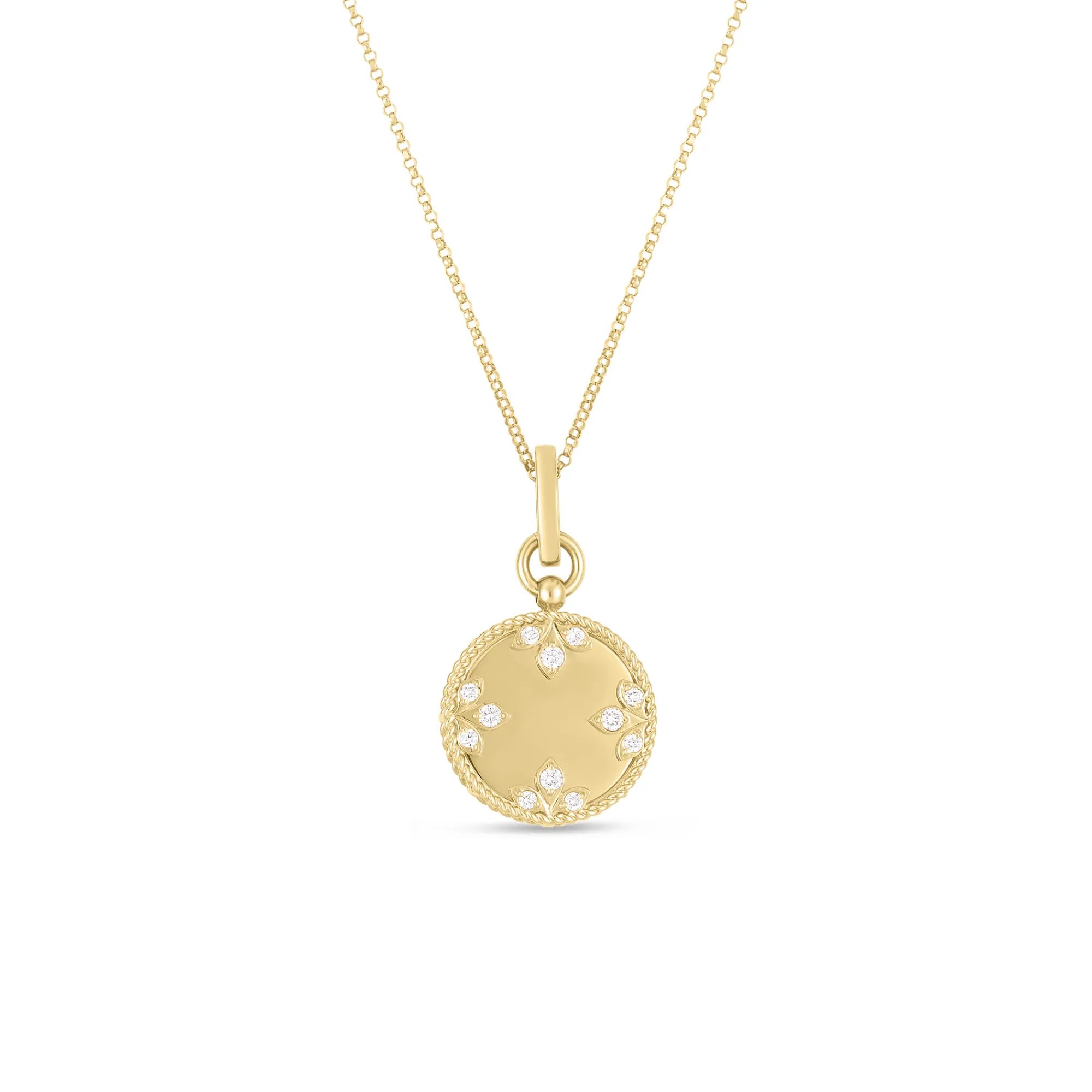 Roberto Coin 18K Yellow Gold Venetian Medallions Medium Pendant Necklace Sale