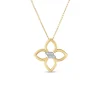Roberto Coin 18k Yellow/White Gold Cialoma Small Diamond Flower Necklace Online