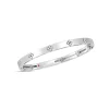 Roberto Coin Love In Verona Narrow Width Diamond Accent Bangle 18K White Gold Hot