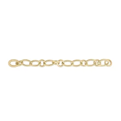 Roberto Coin Oval and Round Link Bracelet 18K Yellow Gold, 8 Inch