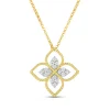 Roberto Coin Principessa Large Flower Diamond Necklace 18K Best