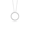 Roberto Coin Tiny Treasures Diamond Circle Necklace 18K Outlet
