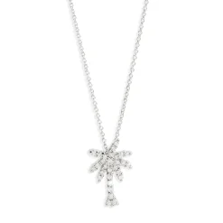 Roberto Coin Tiny Treasures Diamond Palm Tree Necklace 18K Best