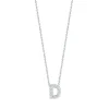 Roberto Coin Tiny Treasures Diamond Initial Pendant 18K Letter 'D' New