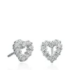 Roberto Coin Tiny Treasures Diamond Heart Stud Earrings 18K Clearance