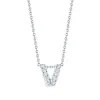 Roberto Coin Tiny Treasures Diamond Initial Pendant 18K Letter 'V' Hot
