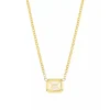 Roberto Coin Tiny Treasures 18K Yellow Gold & Emerald-Cut Diamond Pendant Necklace Online