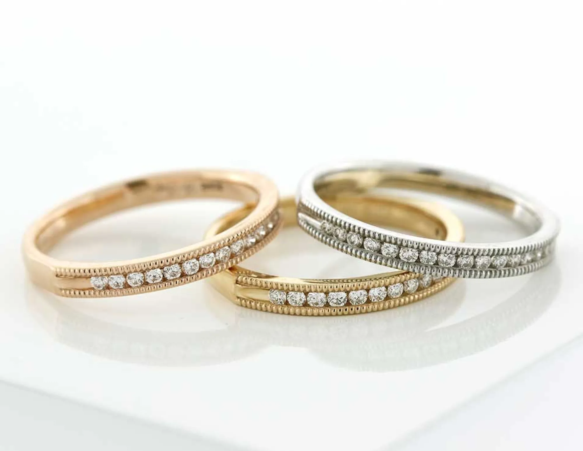 Rose Gold Diamond Band 14K, 1/7 ctw. Sale