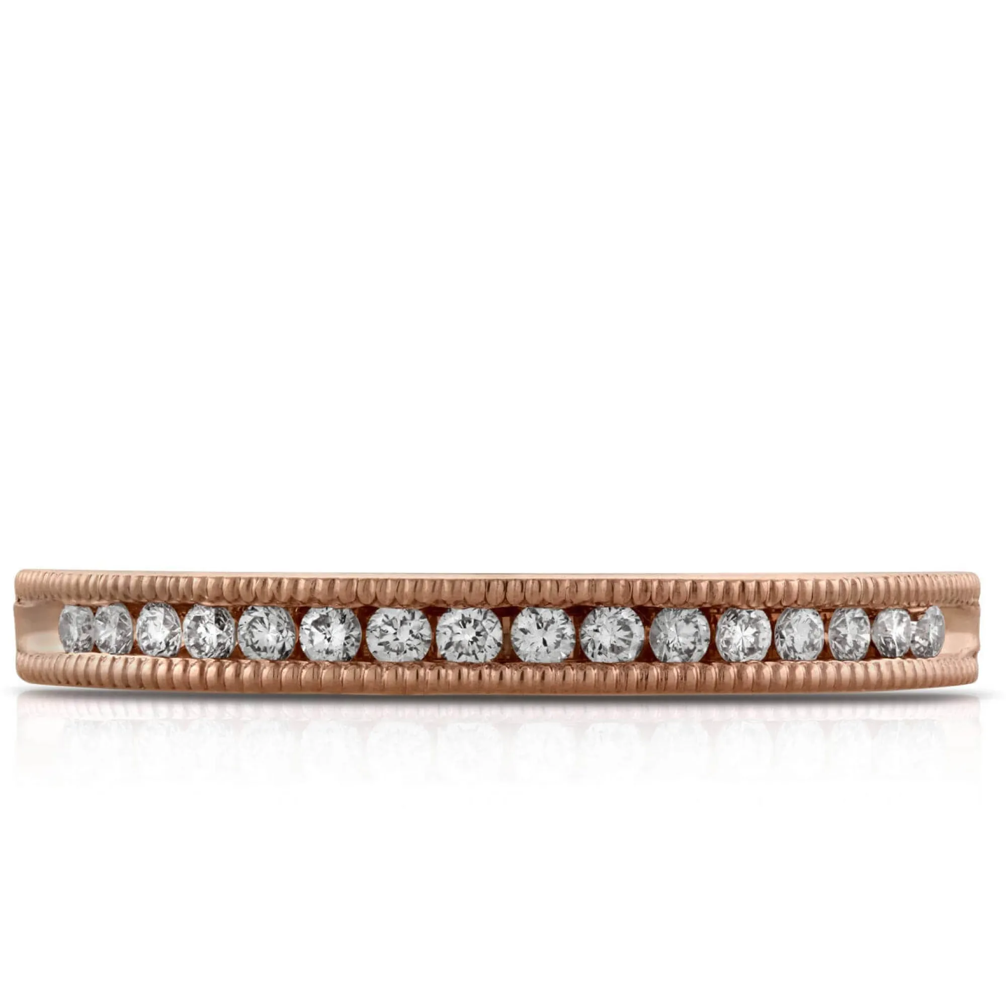 Rose Gold Diamond Band 14K, 1/7 ctw. Sale