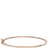 Rose Gold Diamond Bangle Bracelet 14K Best