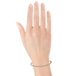 Rose Gold Diamond Bangle Bracelet 14K Best