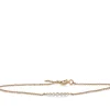Rose Gold Diamond Station Bracelet 14K New