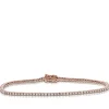 Rose Gold Diamond Tennis Bracelet 14K New
