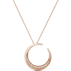 Rose Gold HOPECIRCLE Diamond Pendant 14K, 1/5 ctw. Clearance
