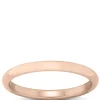 Rose Gold Polished Rounded Comfort Fit 2mm Band 18K Sale