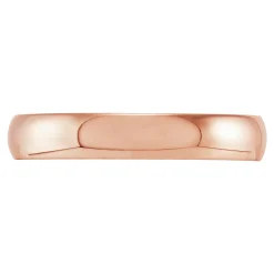Rose Gold Polished Rounded Comfort Fit 4mm Band 18K Online