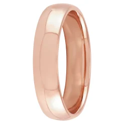 Rose Gold Polished Rounded Comfort Fit 5mm Band 14K Online