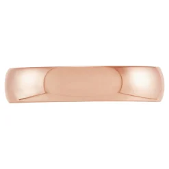 Rose Gold Polished Rounded Comfort Fit 5mm Band 18K Sale
