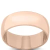 Rose Gold Polished Rounded 7mm Band 14K Clearance
