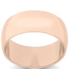 Rose Gold Polished Rounded 8mm Band 18K