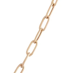 Toscano Rose Gold Oval Paperclip Chain Necklace 14K, 20" Clearance