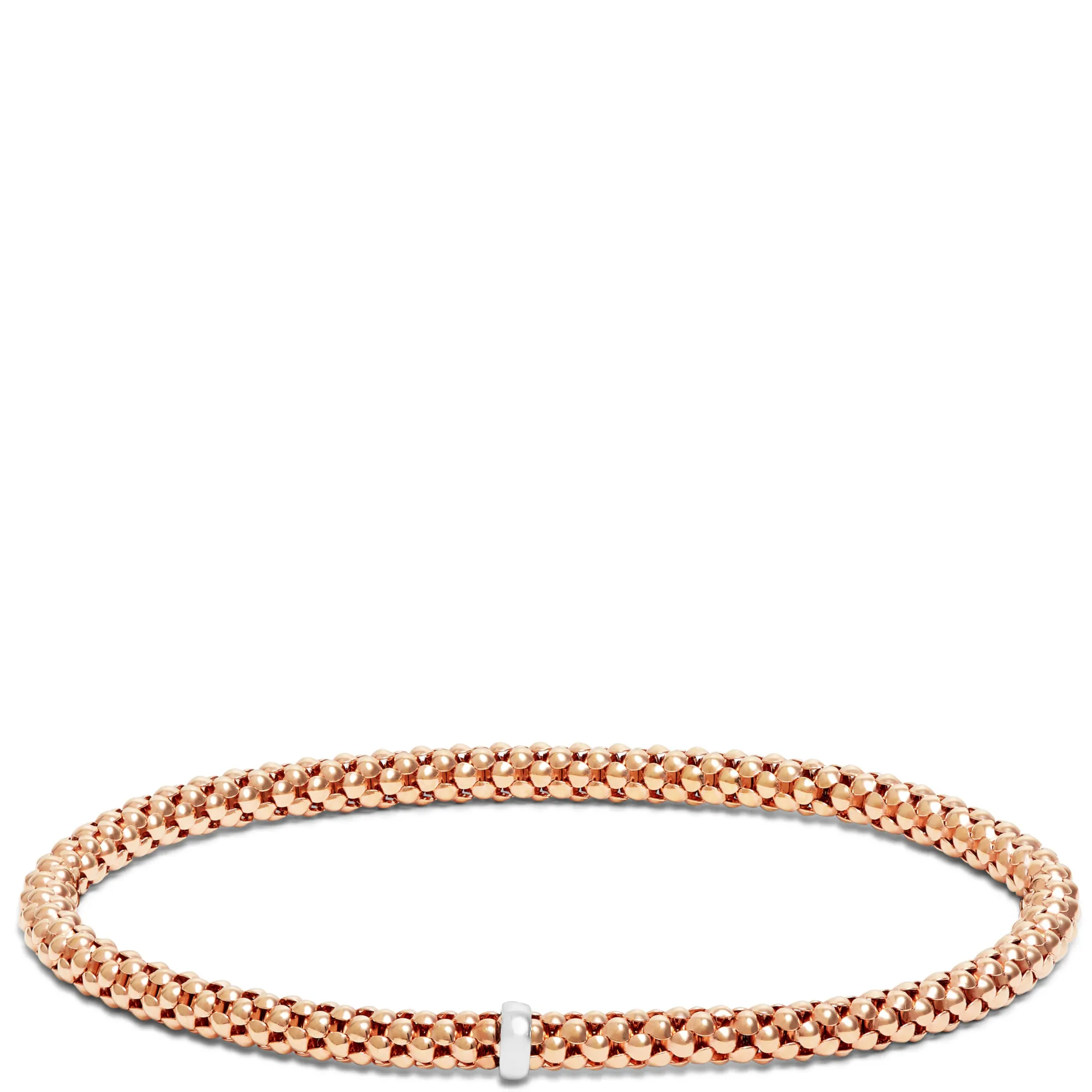 Toscano Rose Gold Stretchy Bangle Bracelet 14K