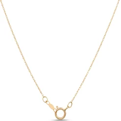 Round Aquamarine Pendant Necklace, 14K Yellow Gold Sale