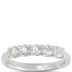 Round Diamond Anniversary Band, 14K White Gold Sale