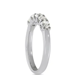 Round Diamond Anniversary Band, 14K White Gold Sale