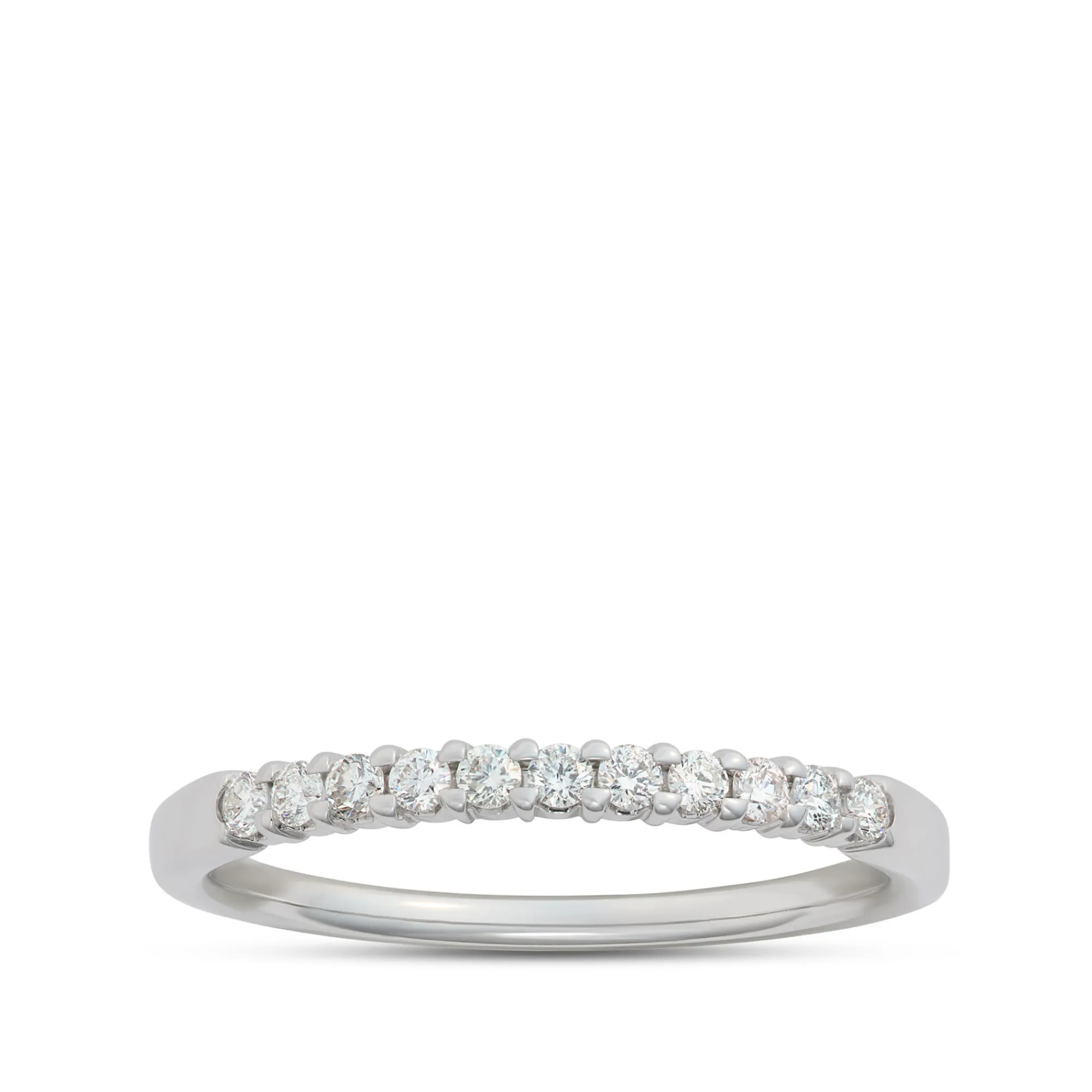 Round Diamond Bridal Band, 14K White Gold Best