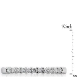 Round Diamond Bridal Band, 14K White Gold Best