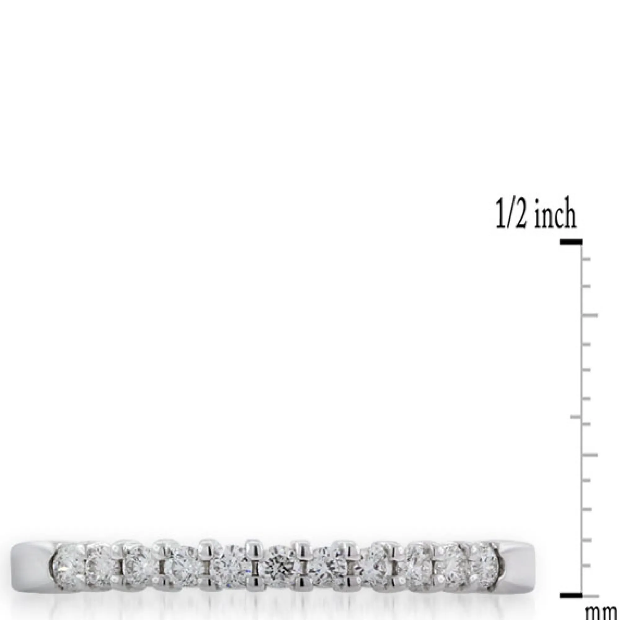 Round Diamond Bridal Band, 14K White Gold Best