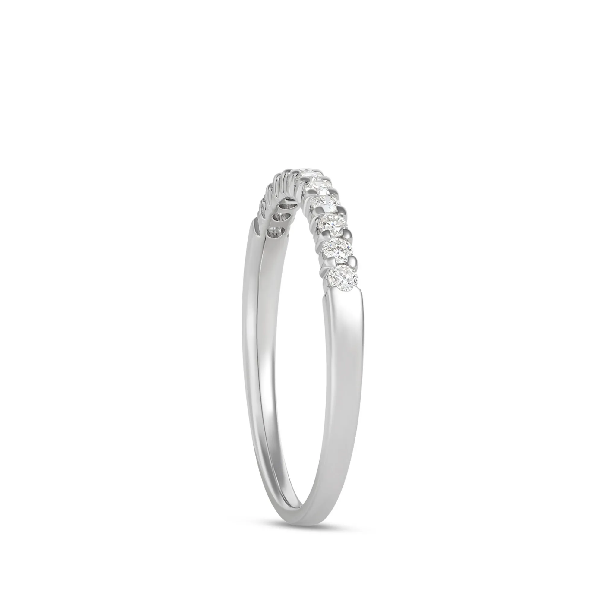 Round Diamond Bridal Band, 14K White Gold Best