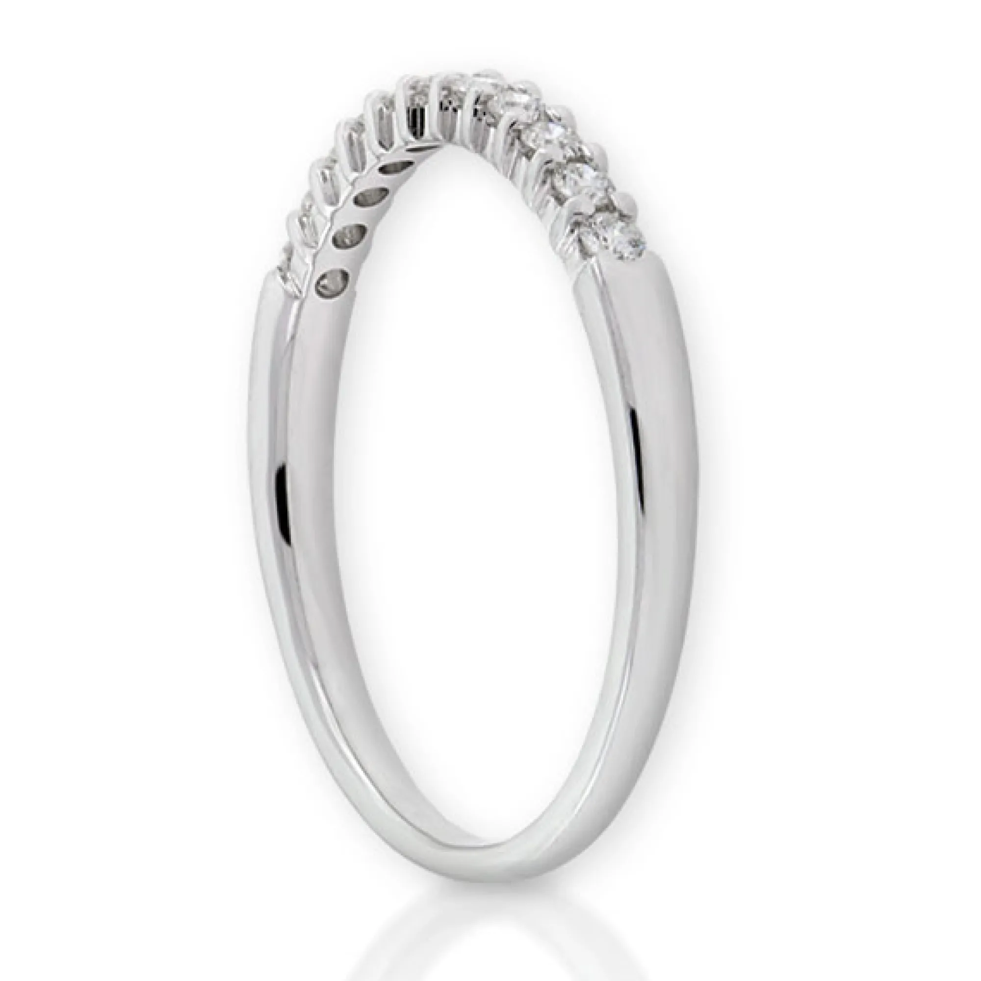 Round Diamond Bridal Band, 14K White Gold Best