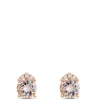 Round Morganite Studs, 14K Rose Gold Outlet