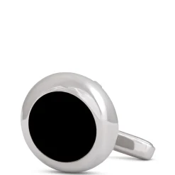 Round Onyx Cufflinks, Sterling Silver Online