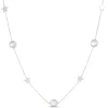 Round Rainbow Moonstone Necklace, Sterling Silver Online