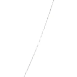 Round Sapphire and Diamond Necklace, ½ Carat, 18K White Gold Outlet