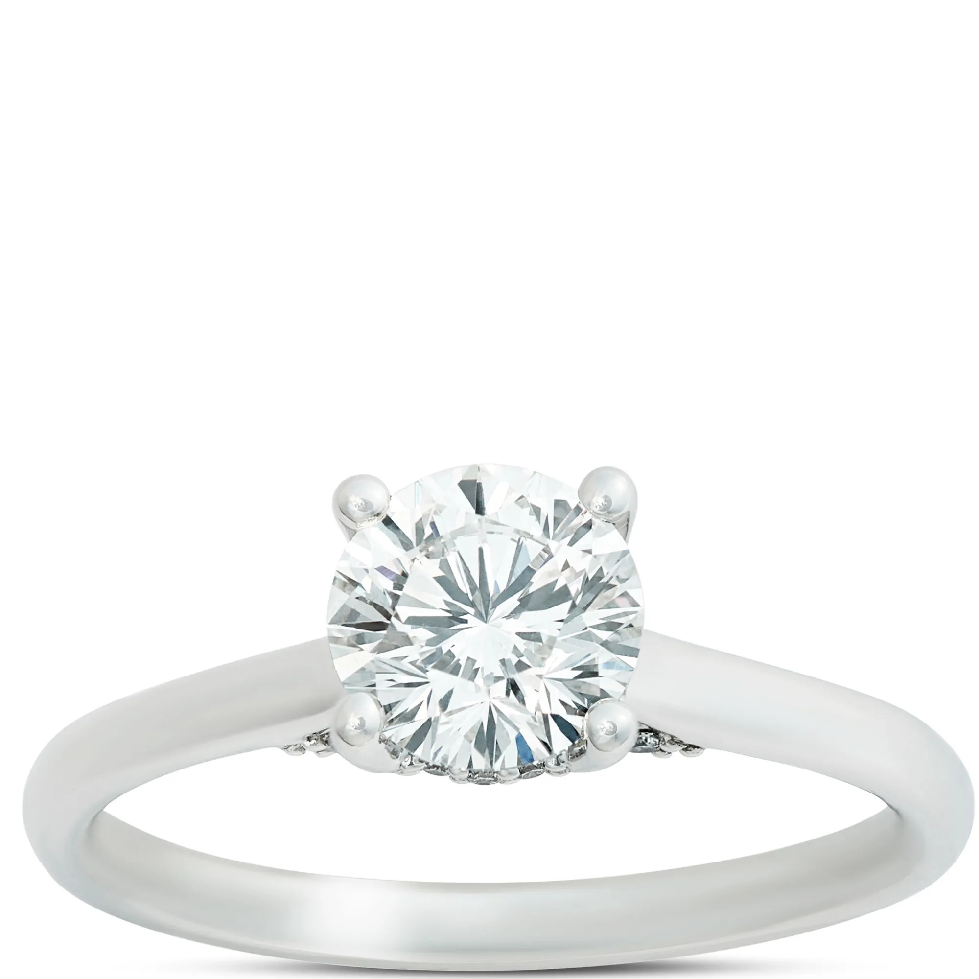 Signature Round Solitaire Diamond Engagement Ring, Platinum Online