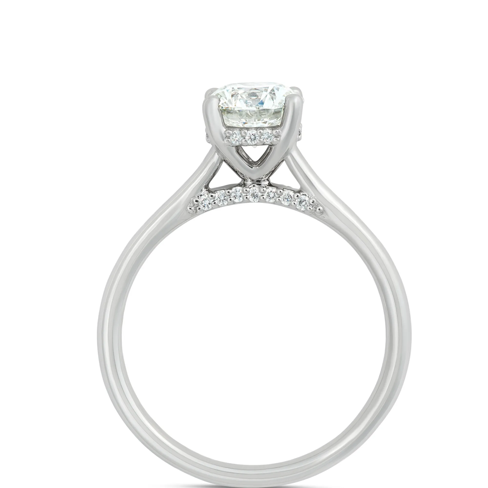 Signature Round Solitaire Diamond Engagement Ring, Platinum Online