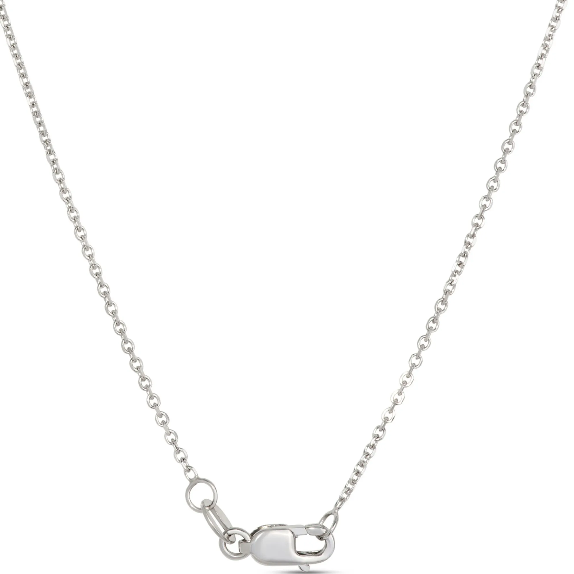 Round Tanzanite and Diamond Halo Pendant Necklace in 14K White Gold Best