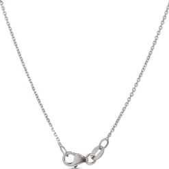 Round Tanzanite Pendant with Diamond Halo, 14K White Gold Hot
