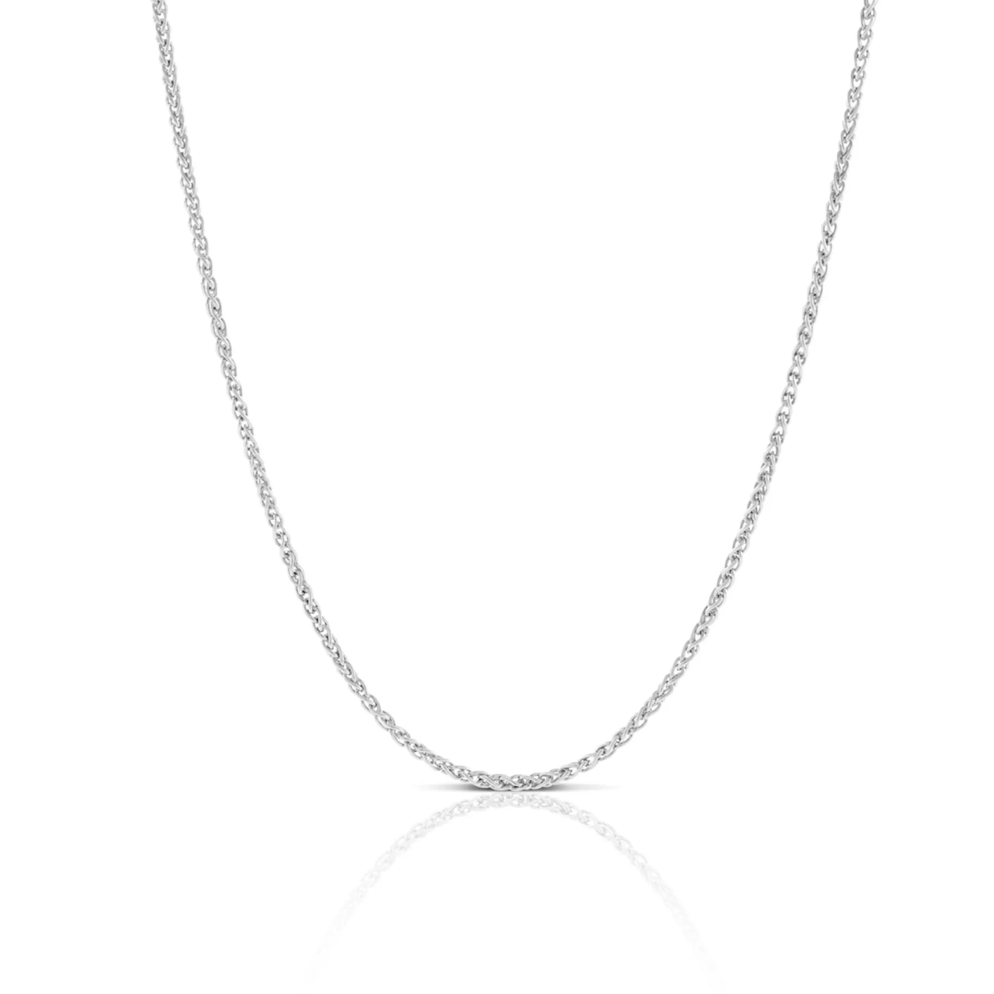 Round Wheat Chain in Silver, 20" Hot