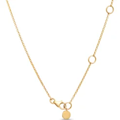 Ruby and Round Diamond Station Necklace, 14K Yellow Gold Clearance