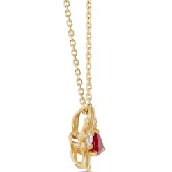 Ruby Bumble Bee Pendant, 14K Yellow Gold Outlet