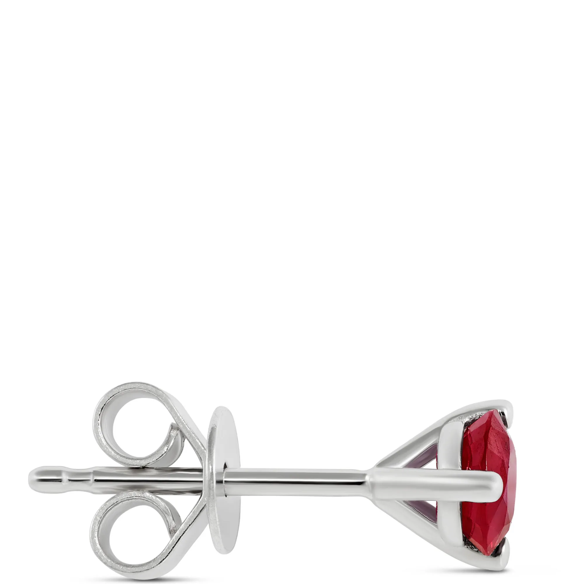 Ruby Martini Studs, 14K White Gold Outlet