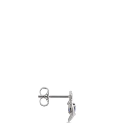 Sapphire & Diamond Earrings 14K Outlet