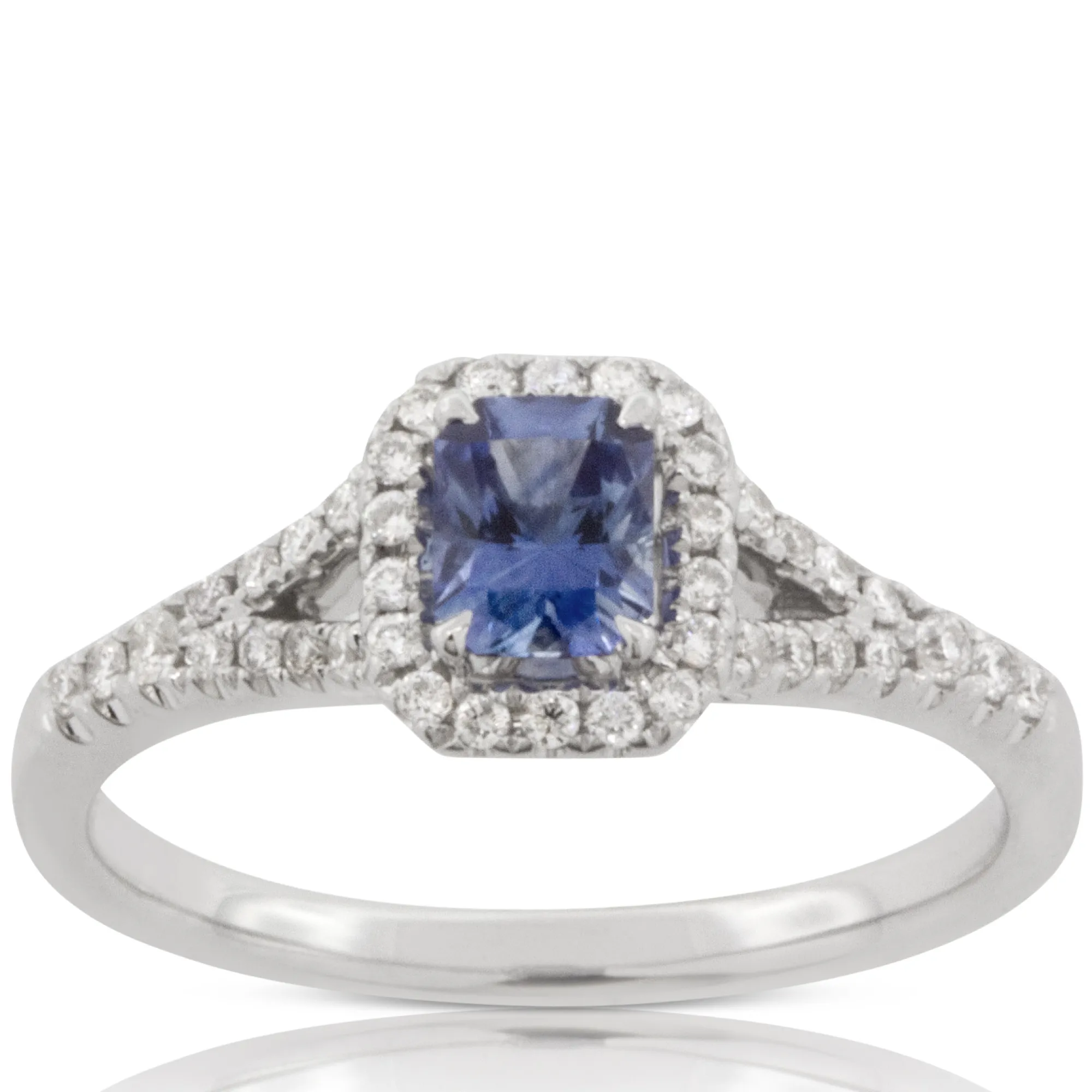 Sapphire & Diamond Ring 14K